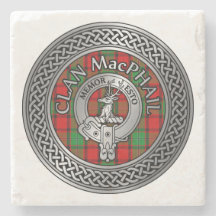 Clan MacPhail Crest & Tartan Knot