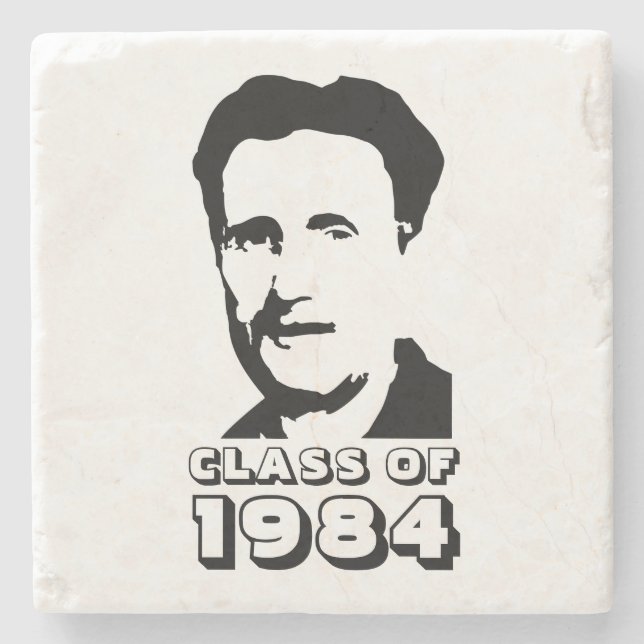 Porta-copo De Pedra Classe de 1984 (George Orwell) (Frente)