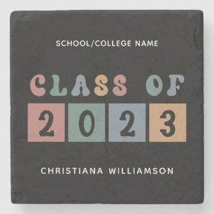 Porta-copo De Pedra Classe Retroativa Personalizada de Graduação 2023