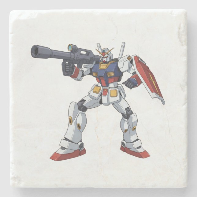 Porta-copo De Pedra Classic Retro RX-78-2 Gundam Mecha Anime Illustrat (Frente)