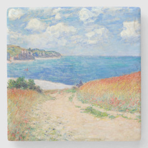 Porta-copo De Pedra Claude Monet - Caminho nos Campos de Trigo em Pour