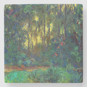 Porta-copo De Pedra Claude Monet - Canto de um Pond com Lírios