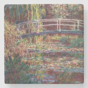 Porta-copo De Pedra Claude Monet - Lagoa de Água Lily, Harmonia Rosa