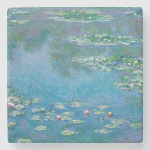 Porta-copo De Pedra Claude Monet - Lírios Água 1906