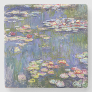 Porta-copo De Pedra Claude Monet - Lírios/Ninfas