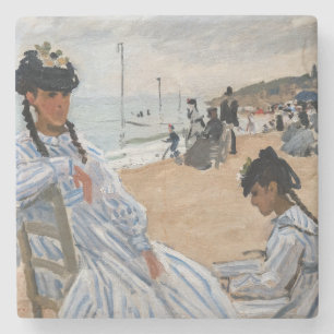 Porta-copo De Pedra Claude Monet - Na Praia de Trouville