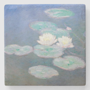 Porta-copo De Pedra Claude Monet - Nenúfares, Efeito da Noite