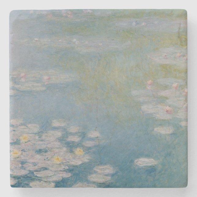 Porta-copo De Pedra Claude Monet | Nympheas em Giverny, 1908 (Frente)