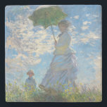 Porta-copo De Pedra Claude Monet - O Promenade, Mulher com Parasol<br><div class="desc">Promenade,  Mulher com Parasol/Madame Monet e seu filho / La Promenade / La Femme a l'ombrelle - Claude Monet,  1875</div>