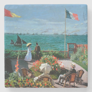 Porta-copo De Pedra Claude Monet o terraço em Sainte-Adresse, 1867
