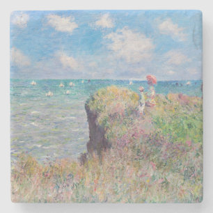 Porta-copo De Pedra Claude Monet - Passeio na Falésia em Pourville