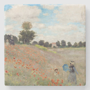 Porta-copo De Pedra Claude Monet - Poppy Field