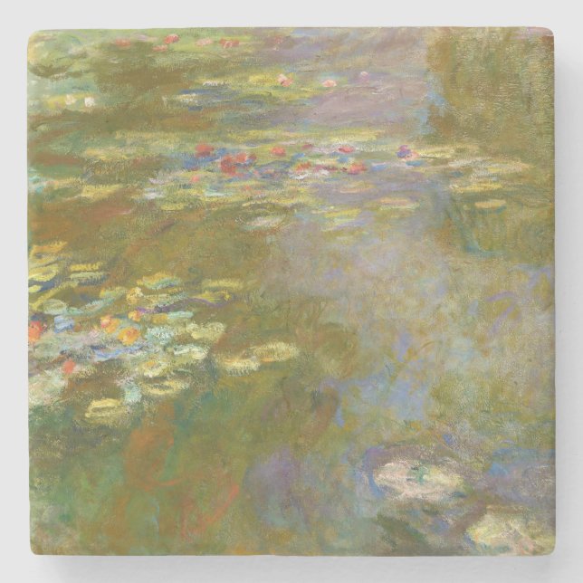 Porta-copo De Pedra Claude Monet - Water Lily Pond 1917 (Frente)