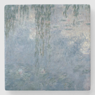 Porta-copo De Pedra Claude Monet Waterlilies: Salgueiros Weeping,