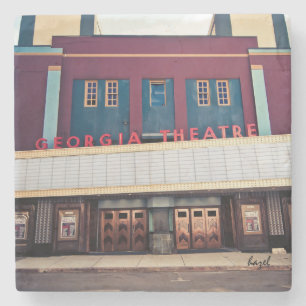 Porta-copo De Pedra Coaster. de mármore de Atenas Geórgia do teatro 