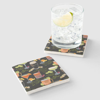 Porta-copo De Pedra Cocktails e contemplação