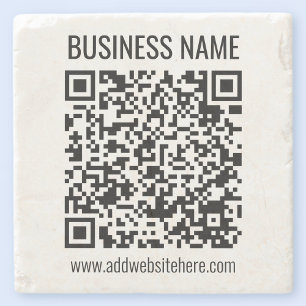 Porta-copo De Pedra Código QR Instantâneo (insira a URL do seu site pa