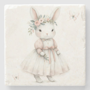 Porta-copo De Pedra Coelhinho num Vestido