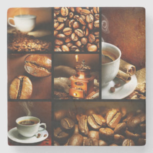 Porta-copo De Pedra Colagem 2 do café