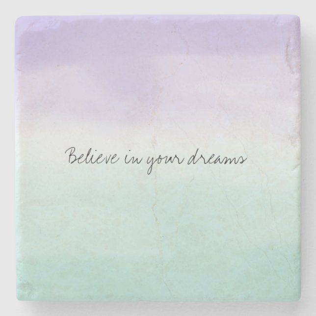 Porta-copo De Pedra Coloração d'água púrpura (Frente)