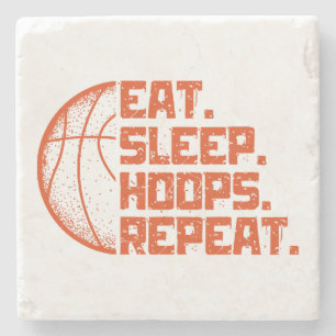 Porta-copo De Pedra Coma Dormir Hoops Repetir Cotações Engraçadas de B