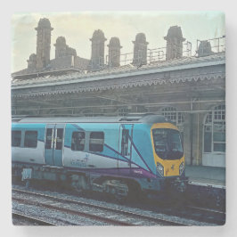 Porta-copo De Pedra Comboio azul claro