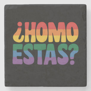 Porta-copo De Pedra Como Você Está Funny Espanhol Mexicano Aliado Gay 