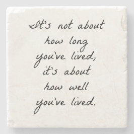 Porta-copo De Pedra Como você viveu a Porta copos da pedra Marble