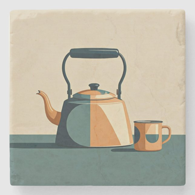 Porta-copo De Pedra Companheiros de cozinha (Frente)