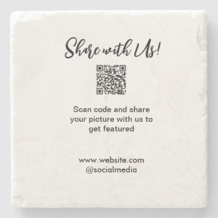 Porta-copo De Pedra Compartilhe a imagem digitalizar código QR adicion