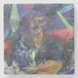 Porta-copo De Pedra Composição com figura de uma mulher, 1912 (óleo