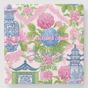 Porta-copo De Pedra Conjunto de Mahjong Chinoiserie Bams Cracks e Snac