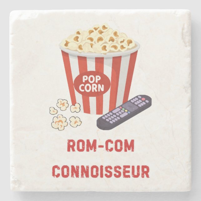 Porta-copo De Pedra Connoisseur de Comédia Romântica (Frente)