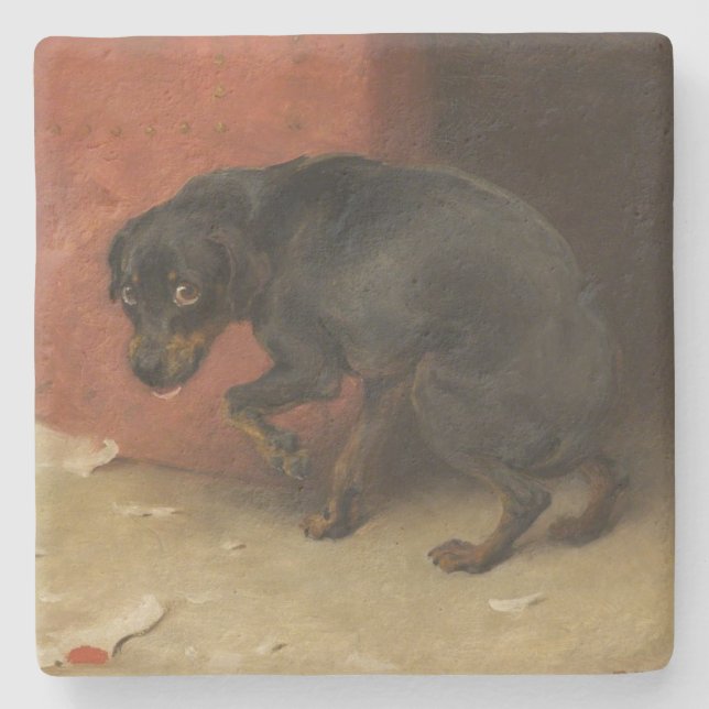 Porta-copo De Pedra Consciência Faz Borricas De Todos Nós (Frente)