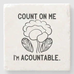 Porta-copo De Pedra Conte comigo, sou responsável