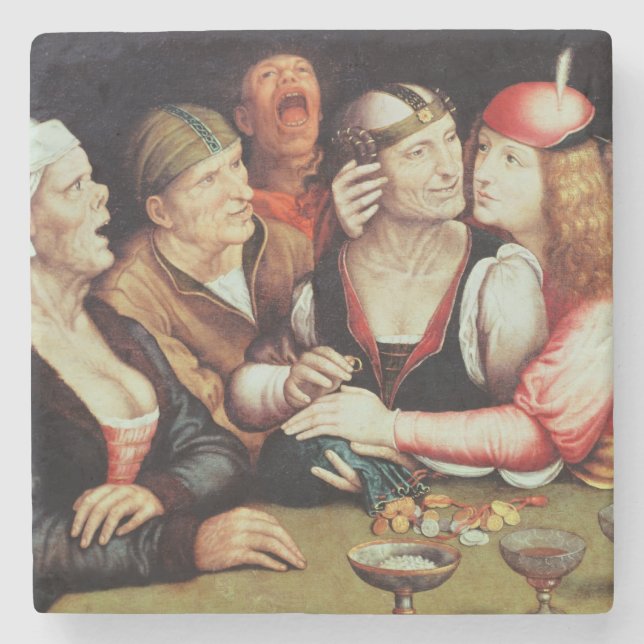 Porta-copo De Pedra Contrato de Casamento 2 (Frente)