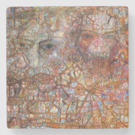 Porta-copo De Pedra Convenções: Duas Faces (por Pavel Filonov)