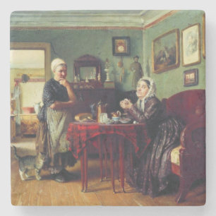 Porta-copo De Pedra Conversação das Famílias (por Konstantin Makovsky)