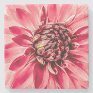 Porta-copo De Pedra Copo de apoio, desenho floral