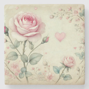 Porta-copo De Pedra Cor d'água pastel rosa rosa cor-de-rosa cor-de-ros