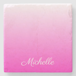 Porta-copo De Pedra Cor-de-rosa quente mbre gradiente de dois tons per