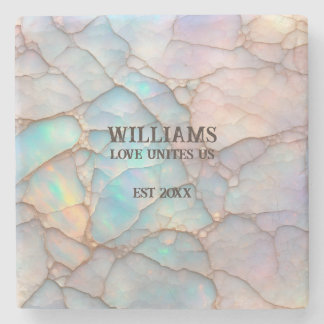 Porta-copo De Pedra Cor do Pastel da Pedra Opal Personalizada