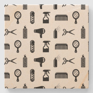 Porta-copo De Pedra COR PERSONALIZADA DO Padrão de Hairdresser de Sal