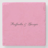 Cor rosa de nome personalizado minimalista