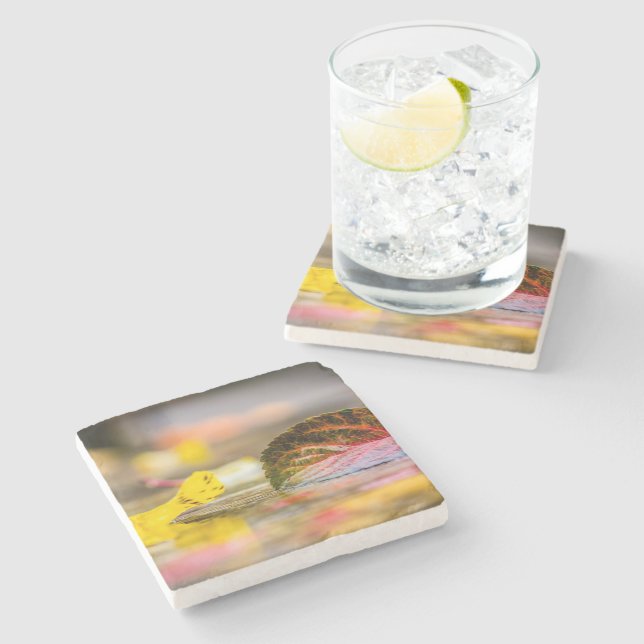 Porta-copo De Pedra Cores de queda (Lateral)