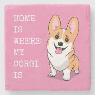 Porta-copo De Pedra Corgi