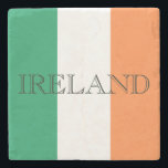 Porta-copo De Pedra costa irlandesa Flag Ireland<br><div class="desc">Irish Flag Ireland Stone Porta copos © Trinkets and Things 2017 - AHP Design. Todos os Direitos Reservados.</div>