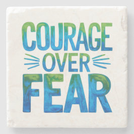 Porta-copo De Pedra Courage over fear