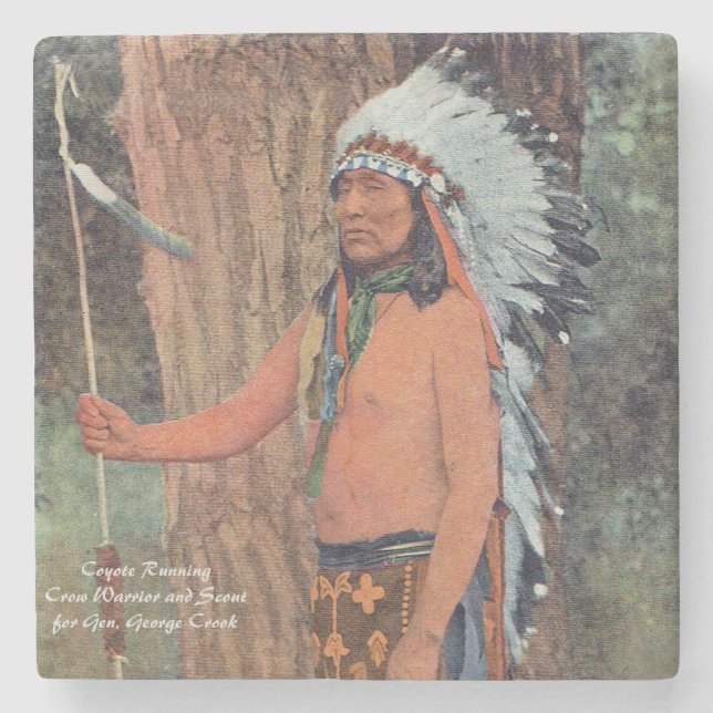 Porta-copo De Pedra Coyote em Execução (Frente)