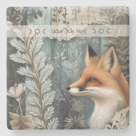Porta-copo De Pedra Create Your Own Botanical Red Fox